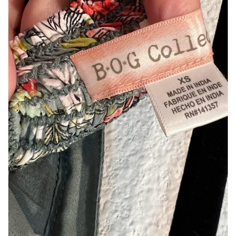 B.O.G Collective Sage Floral Bustier Mini Dress Cottagecore XS - Picture 5 of 8